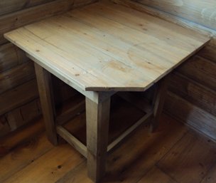 Rustic Handmade Pine Accent Table