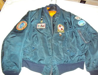 Bush Pilot Jacket And Vest With Support Our Troops Patch On Each L
