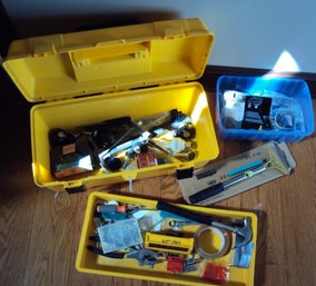 Yellow Tool Box With Tray