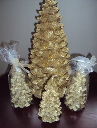 Christmas Gold -  Gold Wax Trees