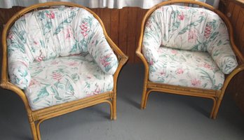 Pair Of Matching Rattan Chairs