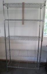 Two Metal Storage Shelves