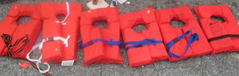 Let's Not Go Overboard Here- Six Sterns Life Jackets Adult Size