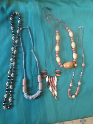 Wood You Like These?  Wooden Beaded Necklaces