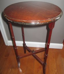 Sweetest Little Vintage Round Drop Leaf Table