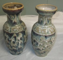 Gorgeous Pair Of Hand Thrown Decorative Vases