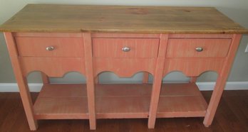 Suntastic- Light Orange Distressed Cabinet