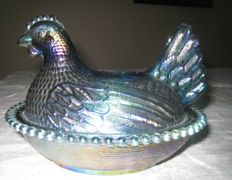 The Nesting Hen Carnival Glass