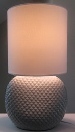 Aqua Green Table Lamp With White Shade