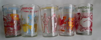 Assorted Vintage Jelly Glasses