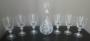 Crystal Wine Glasses & Decanter