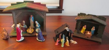 Away In A Manager....Nativity Scenes 3 Different Sets