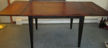 Dining Table With Attached Leaves