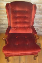 Plush Velour Arm Chair