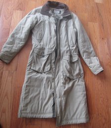 LL Bean Long Length Over Coat Beige