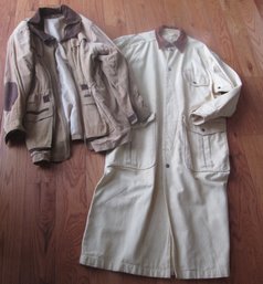 Lightweight Denim Duster & Soft Suede Hunting Jacket