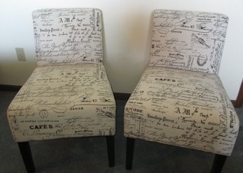 Pair Of Fabric Chairs