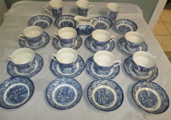 Coffee, Tea & Dessert -Liberty Blue Dishware