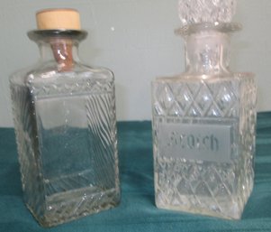 Scotch And Rye Liquor Decanters