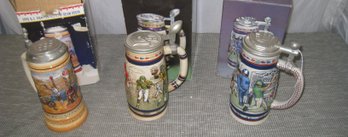 Sports Steins In Original Boxes