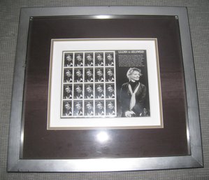 Framed Legends Catherine Hepburn Collector Stamps