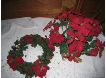 24' Poinsetta And 22' Wreath Combo