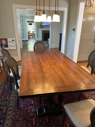 Arhaus Farmhouse Distressed Wood Dining Table