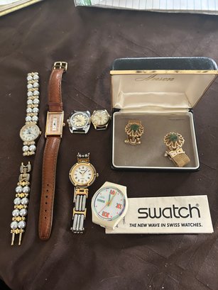 Vintage Ladies Watches, Swatch, Garret, Timex, Michele, Rebel