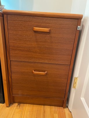 Teak 2-drawer Filing Cabinet