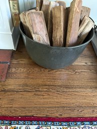 Fireplace Cauldron With Logs