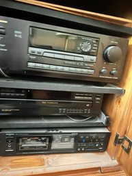 Vintage Electronics:  Onkyo Stereo Cassette Tape Deck Player, SONY 5 Disc Converter And More