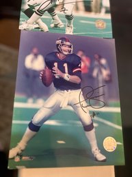 Phil Simms & Boomer  Esiason Autograph Pictures