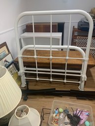 White Metal Twin Bedframe