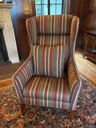 Wingback Striped Sitting Chair