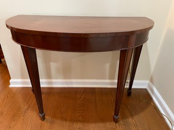 Hathaways Mahogany Demi-Lune Accent Table