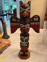 Alaskan Carved Woot Totem Pole By Patrick Seele 17