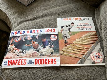 World Series 1962 Official Program & World Series 1963