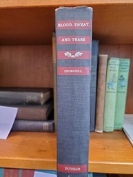 Winston Church Book 'Blood, Sweat, Tears'  1941 First Edition