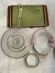 Lot 3 Serving Dishes And A Warming Tray