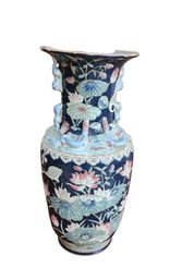 JK Vintage Chinoiserie Flora And Fauna Porcelain Vase - Port Washington Pick Up
