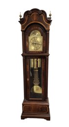 RS Traditional Grandfather Tall Case Mahogany Clock With Banded Inlay - LOCUST VALLEY PICK UP