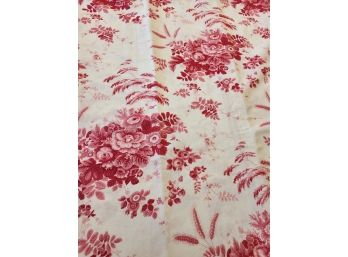 SB Stroheim And Roman Raspberry Floral Bed Covering, Drapes And More - Locust Valley Pick Up