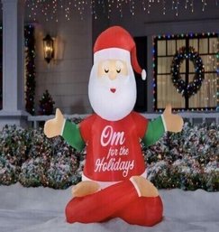 5 Ft  Yoga Meditating Santa Yard Inflatable LED Brand New In The Box