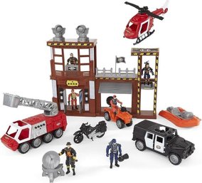 Macy's True Heroes Rescue Mega Playset Lights Sounds $80 MSRP Brand New In The Box