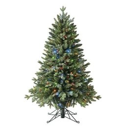 Realistic 4 Ft Changing Color Warm White MultiFunction 240 Radiant LED Christmas Tree $100 MSRP New In The Box