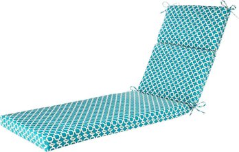 Reversible Hockley Teal Chaise Lounger Cushion $98 MSRP Brand New