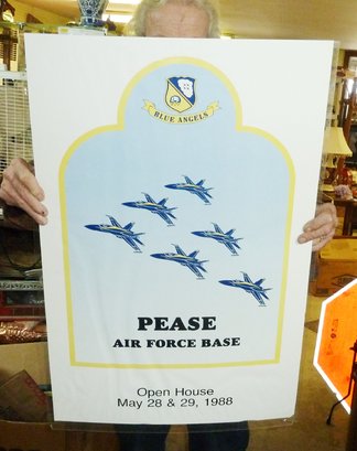 Pease AF Base BLUE ANGELS Poster 1988