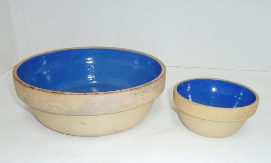 Vintage Ideal Stoneware Crockery Bowls PAIR