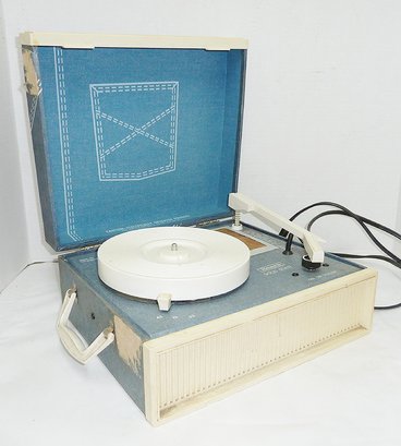 Vintage Sears Denim Record Player