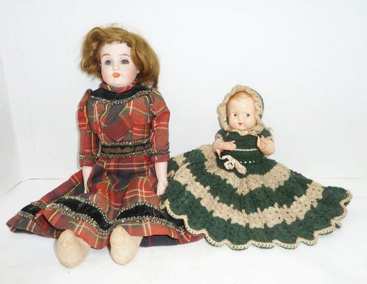 Vintage Dolls, Signed PAIR